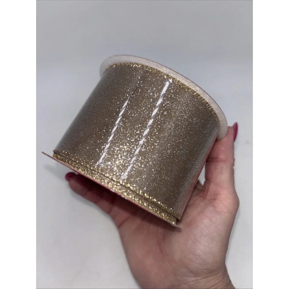 NEW 1 roll wired edge ribbon 2.5